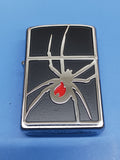 Zippo Arachno-Flame shining Emblem Brushed Chrome 21023