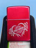 Zippo Harley Davidson Heart Candy Apple Red 21079