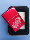 Zippo Harley Davidson Heart Candy Apple Red 21079