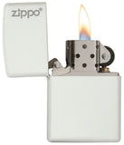 Zippo White Matte with Logo 214ZL