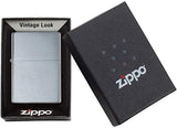 Zippo Vintage Brushed Chrome No Slashes 230.25