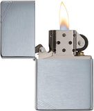 Zippo Vintage Brushed Chrome With Slashes 230