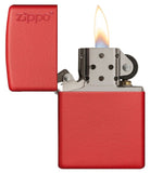 Zippo Red Matte with Logo 233ZL