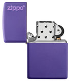 Zippo Purple Matte w/ Zippo Logo 237ZL