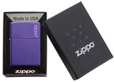 Zippo Purple Matte w/ Zippo Logo 237ZL