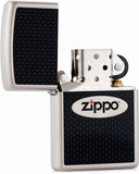 Zippo Name In Flame Satin Chrome 24035