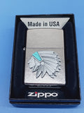 Zippo Native Chief Emblem Street Chrome 24063