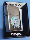 Zippo Native Chief Emblem Street Chrome 24063