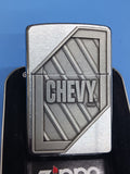 Zippo Chevy Bars Emblem Brushed Chrome 24272