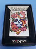 Zippo Tattoo Art Blooming Death Street Chrome 24321