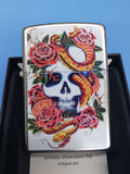 Zippo Tattoo Art Blooming Death Street Chrome 24321