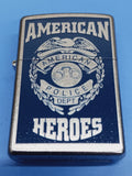 Zippo American Hero Police Street Chrome 24353
