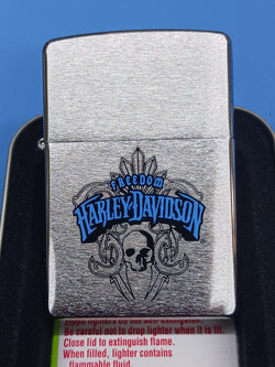 Zippo Harley Davidson Freedom Brushed Chrome 24394