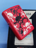 Zippo Skull & Crossbones Red Matte 24471