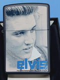 Zippo Elvis Blue Alfred Black Matte 24545