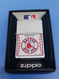 Zippo MLB Boston Red Sox Brushed Chrome 24602