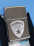 Zippo Security Logo High Polish Chrome 24703