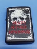Zippo Death before Dishonor Black Matte 24711