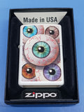 Zippo Eyeballs White Matte 24716