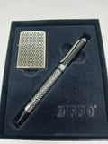 Zippo Gift Set Black Diamond Lighter/Pen 24749