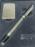 Zippo Gift Set Black Diamond Lighter/Pen 24749