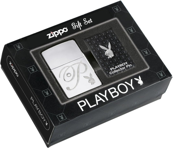 Zippo Playboy Lighter and Pin Gift Set 24778