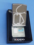 Zippo Dog Tags Etched High Polish Chrome 24836