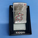Zippo Elvis Guitar Bling Emblem Brushed Chrome 24841