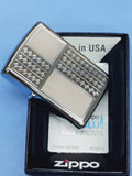 Zippo Stripes & Diamonds High Polish Chrome 24851