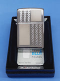 Zippo Stripes & Diamonds High Polish Chrome 24851