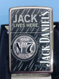 Zippo Jack Daniel's Old No.7 High Polish Chrome Lighter 24899