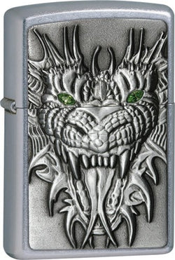 Zippo Mighty Dragon Emblem Street Chrome 24901