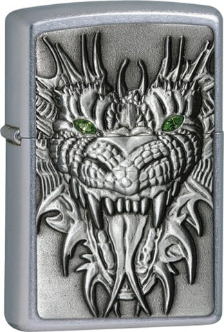 Zippo Mighty Dragon Emblem Street Chrome 24901