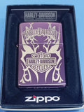 Zippo 24954 harley-davidson logo purple Tribal abyss 24954