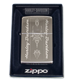 Zippo Harley-davidson Etched Design High Polish Chrome 24957