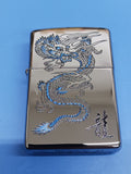 Zippo Blue Dragon High Polished Chrome 250-26855