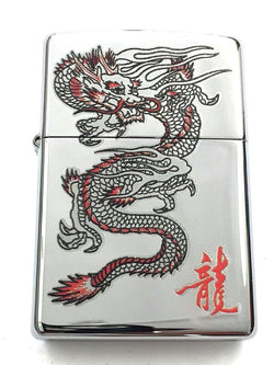 Zippo Red Dragon High Polished Chrome 250-26856