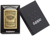 Zippo Jack Daniels Pewter Emblem High Polish Brass 254BJD.428