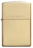 Zippo High Polish Brass with Solid Brass Engraved 254