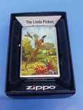 Zippo Linda Picken Pheasant Red Barn Street Chrome 28010