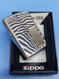 Zippo Zebra High Polish Chrome Lighter 28046