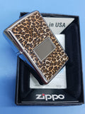 Zippo Leopard High Polish Chrome Lighter 28047