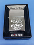 Zippo Mirrored Hearts High Polish Chrome 28050