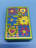 Zippo Funky Hearts and Flowers Lurid 28057
