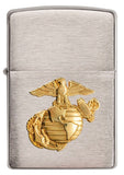 Zippo US Marines Emblem Brushed Chrome 280MAR