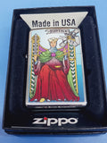 Zippo Tarot Card Justice High Polish Chrome 28138
