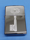 Zippo Key Swarovski Crystal High Polish Chrome 28184