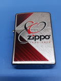 Zippo 80th Anniversary Herringbone Sweep Brushed Chrome 28192