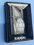 Zippo Star of David High Polish Chrome 28288