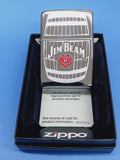 Zippo Jim Beam Barrel Etched High Polish Chrome 28421